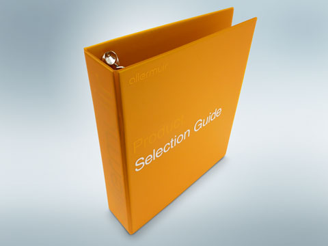 A4 ring binder - 4D X 50mm capacity in translucent orange pvc, screened 2 colours.