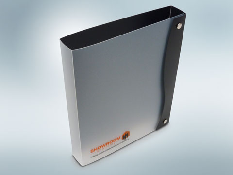 25mm capacity black polypropylene binder with extra flap and press stud closures. Printed in 3 colours