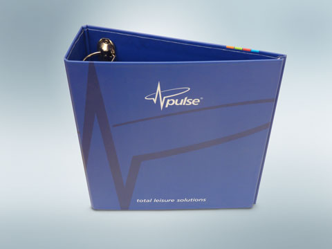 A4 paper over board ring binder - litho printed & matt lamination.